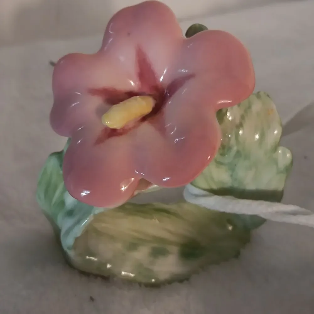 Floral Ceramic Set Of 9 Napkin Holder